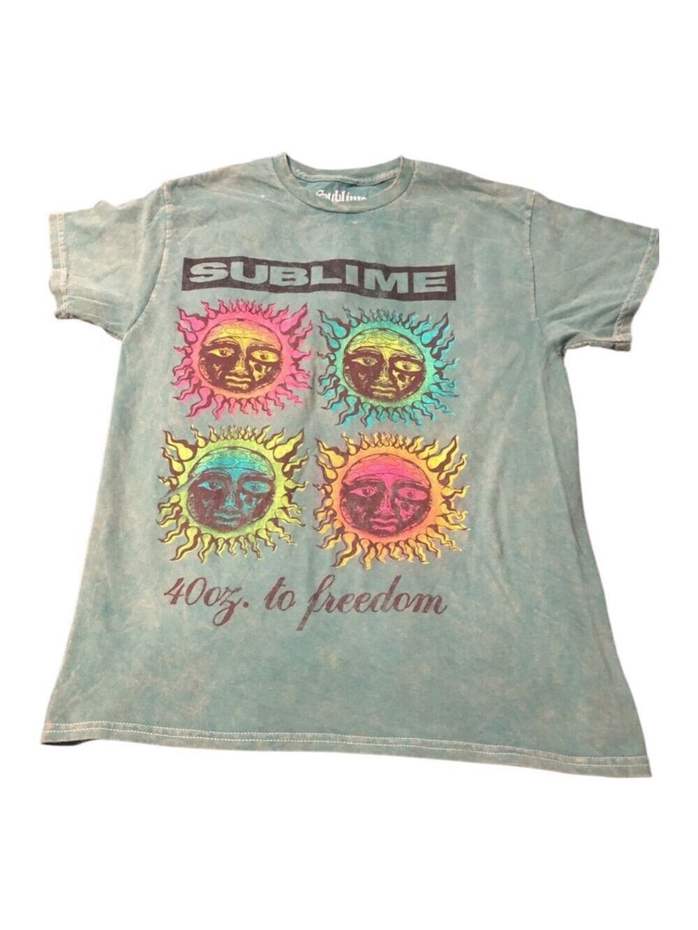 Sublime 40 Oz. To Freedom T-shirt Size S Green Unisex
